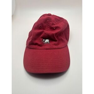 Empyre Burgundy Red Elephant Embroidered Strapback Baseball Hat Dad Cap